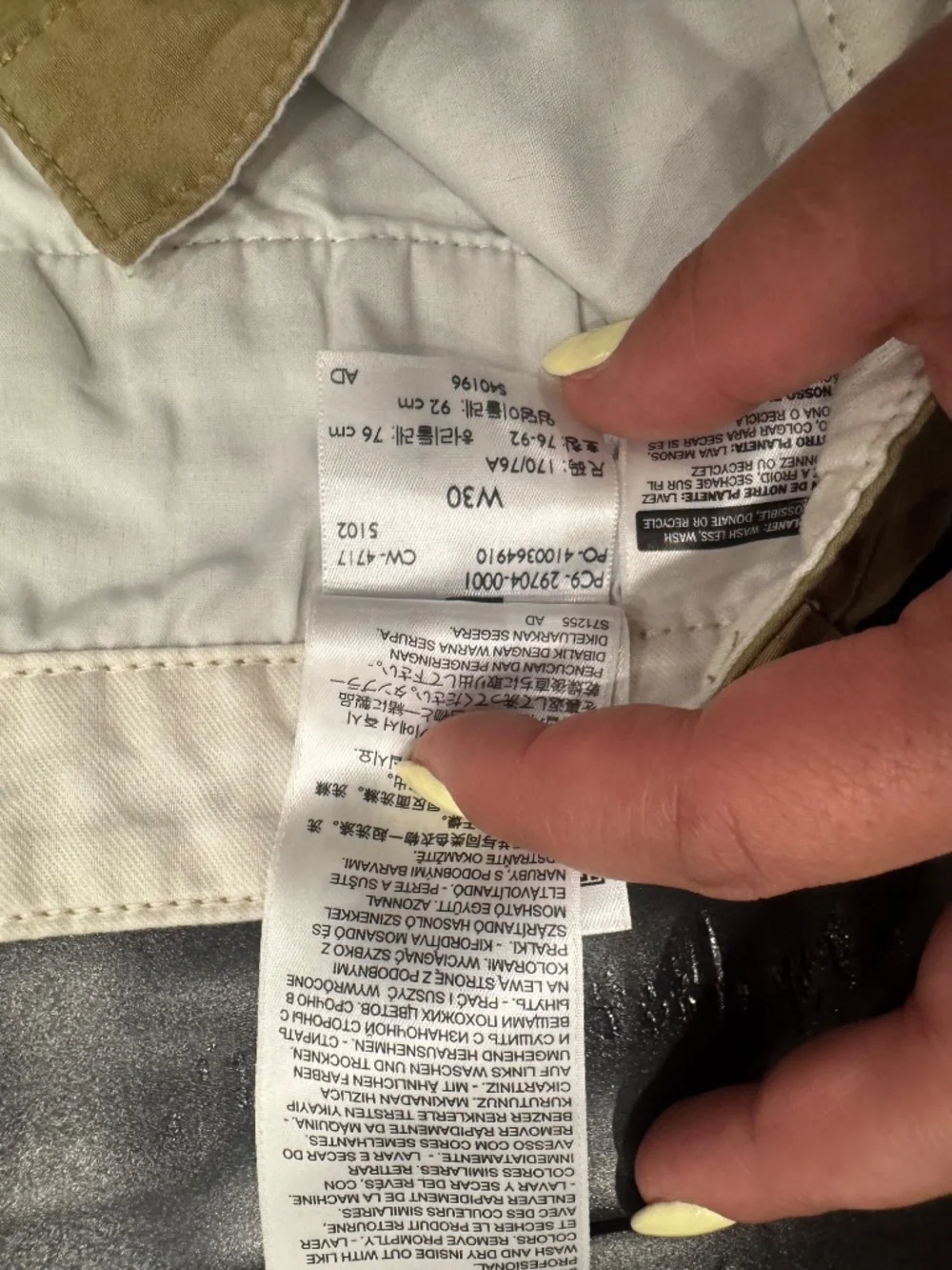 Dockers Men's Khaki Cargo Shorts Tan Size 30 Cotton